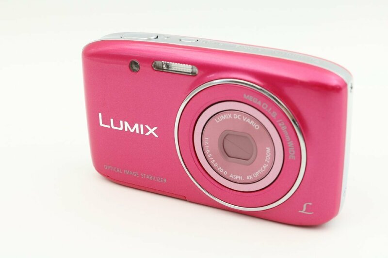 《動作保証》 パナソニック Panasonic Lumix DMC-S2 ピンク コンパクト デジタル カメラ 広角28mm 超解像iAズーム8倍 1410万画素