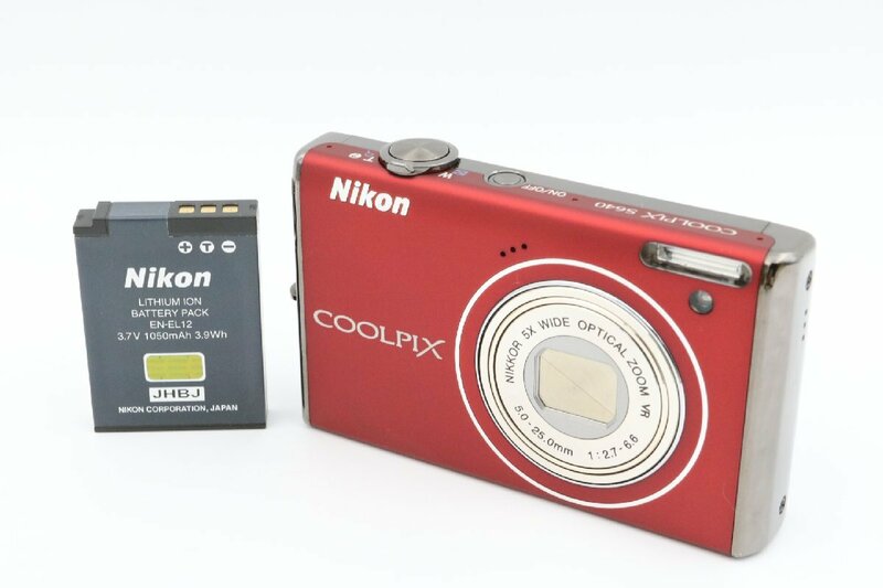 《動作保証》 Nikon ニコン coolpix クールピクス S640 プライムレッド 12.2メガピクセル 光学5倍ズーム コンパクト デジタル カメラ