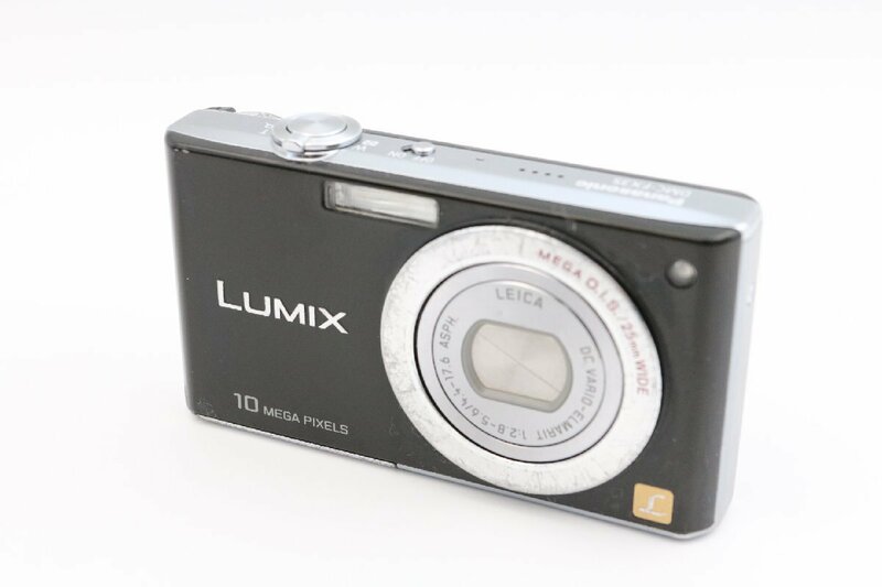 《動作保証》 パナソニック Panasonic Lumix DMC-FX35 エクストラブラック コンパクト デジタル カメラ 広角25mm 光学ズーム4倍 1010万画素