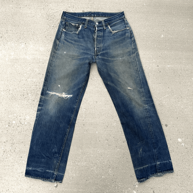 60s 初期BIG E オリジナル LEVI’S 501 W32 W31 ビンテージ 赤タブBigE Vステッチ ウエストシングル 足長R セルビッジ 1960年代ビッグE