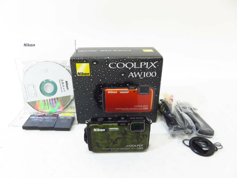 s3328k [送料950円]【ジャンク】 ニコン Nikon コンパクトデジタルカメラ COOLPIX AW100 [099-000100]