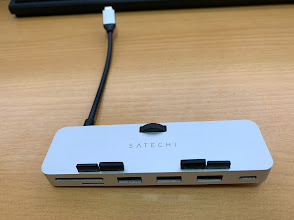 Satechi LM2122 USB-C クランプハブ (シルバー) (2017/2019/2020 iMac/iMac Pro対応) USB-Cデータ USB-A3.0 Micro 送料無料