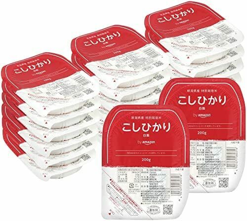  by パックご飯 新潟県産こしひかり 200g×20個白米 特別栽培米