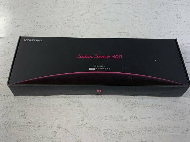 【未使用/80】家電 コイズミ カールアイロン Salon Sense 300 32mm KHR-1210/K 開封済
