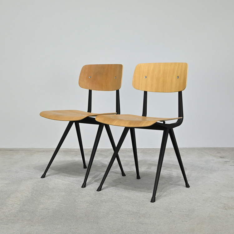 デンマーク HAY “Result Chair” オーク材 サイドチェア 2脚セット b 12.9万/リザルト ヴィムリートフェルト ダッチデザイン イデー PFS 
