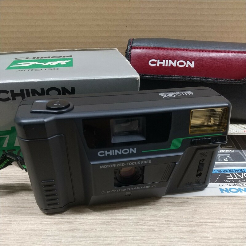 [シャッター他確認済] CHINON AUTO GX コンパクトフィルムカメラ 現状品
