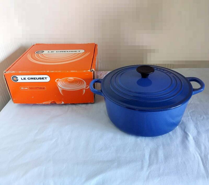 ●LE CREUSET/ルクルーゼ ココットロンド 両手鍋 22cm●　