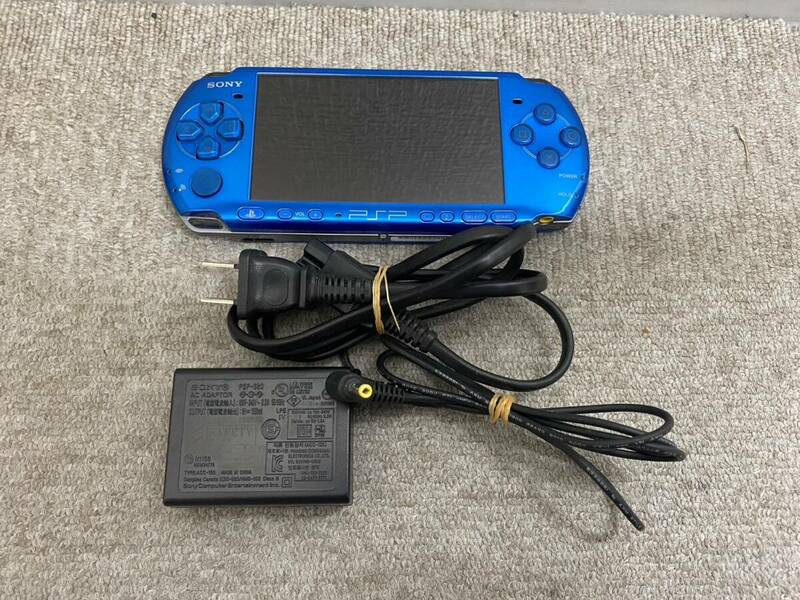 【MC4299TF】1円～ SONY PSP3000 ブルー 本体 ゲーム機 通電確認済み 動作未確認 ゲーム プレイステーション 