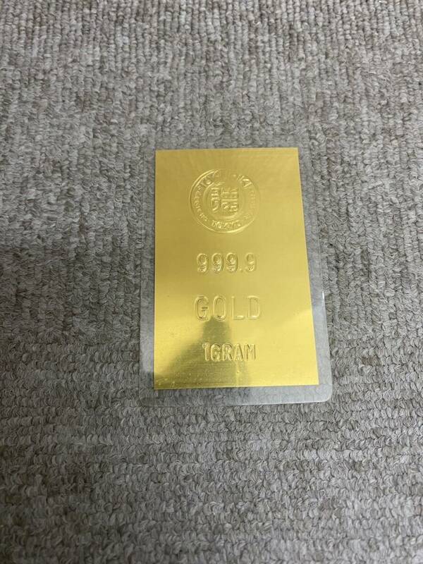 【MC4186YR】１円スタート TOKURIKI 徳力 純金カード ラミネート 1g K24 999.9 総重量2.7g 金 コレクション レターパックプラス発送可