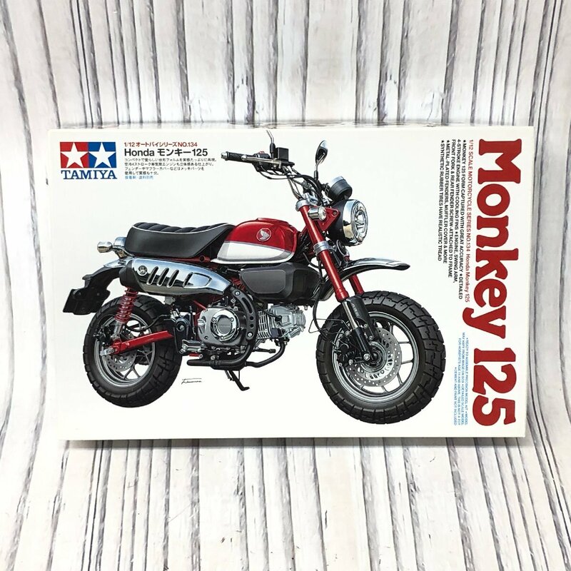 m001L J(80) 335. 未組立 タミヤ 1/12 ホンダ モンキー125 バイク プラモデル TAMIYA HONDA Monkey125 オートバイシリーズ NO.134