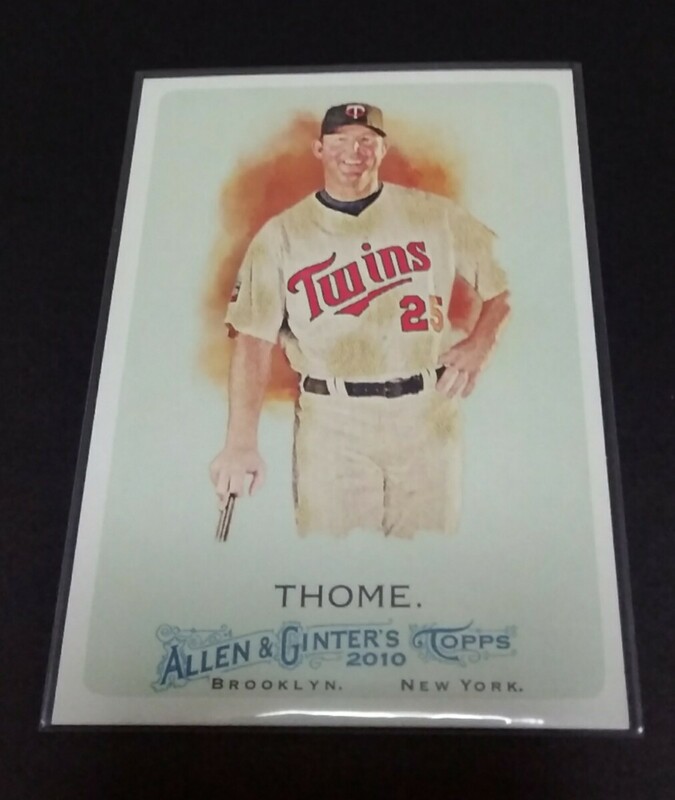 MLB 2010年topps ALLEN & GINTER ジム・トーミ(ツインズ) No,145。 JIM THOME 