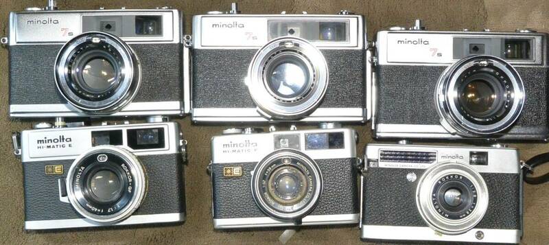６台　ミノルタレンジファインダーカメラジャンク　廃業したカメラ屋さんの完全ジャンク