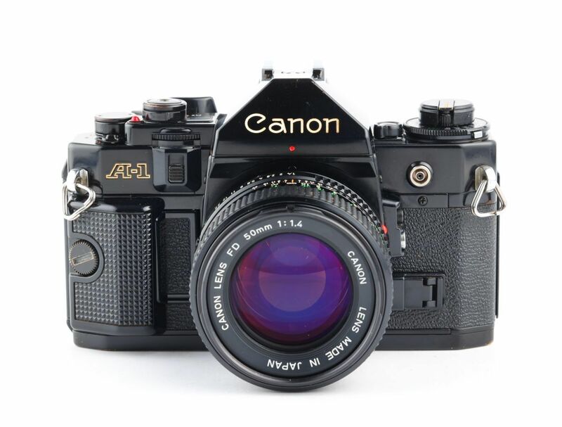 07064cmrk Canon A-1 + New FD 50mm F1.4 MF一眼レフ フイルムカメラ 標準レンズ