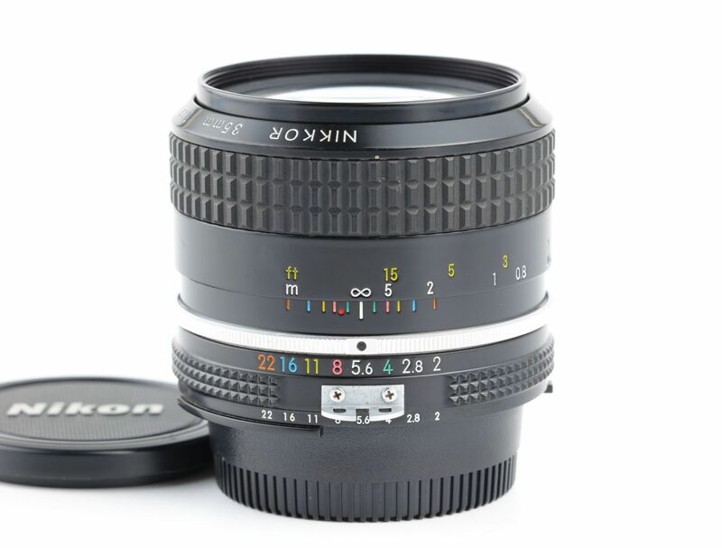 07209cmrk Nikon Ai NIKKOR 35mm F2 単焦点 広角レンズ ニコン Fマウント