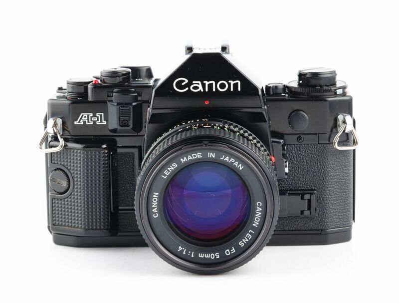 07259cmrk Canon A-1 + New FD 50mm F1.4 MF一眼レフ フイルムカメラ 標準レンズ