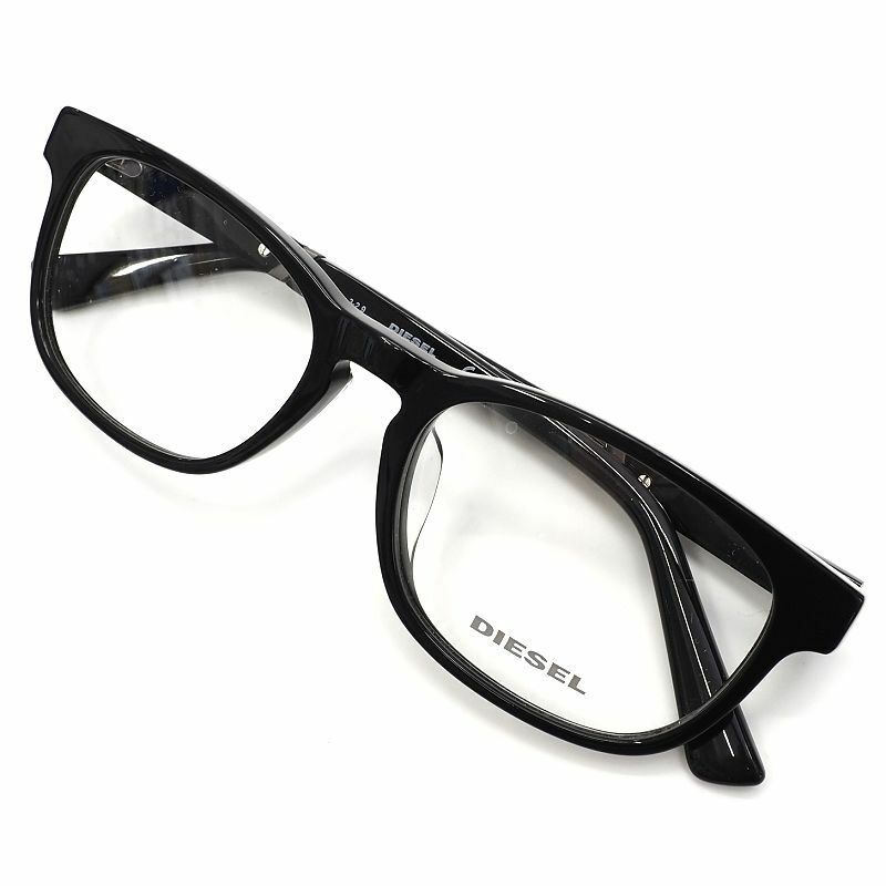 E0558S 未使用品 DIESEL 眼鏡 【サイズ：54□18-145】 ブラック DL5362-D メガネ サングラス ディーゼル メンズ