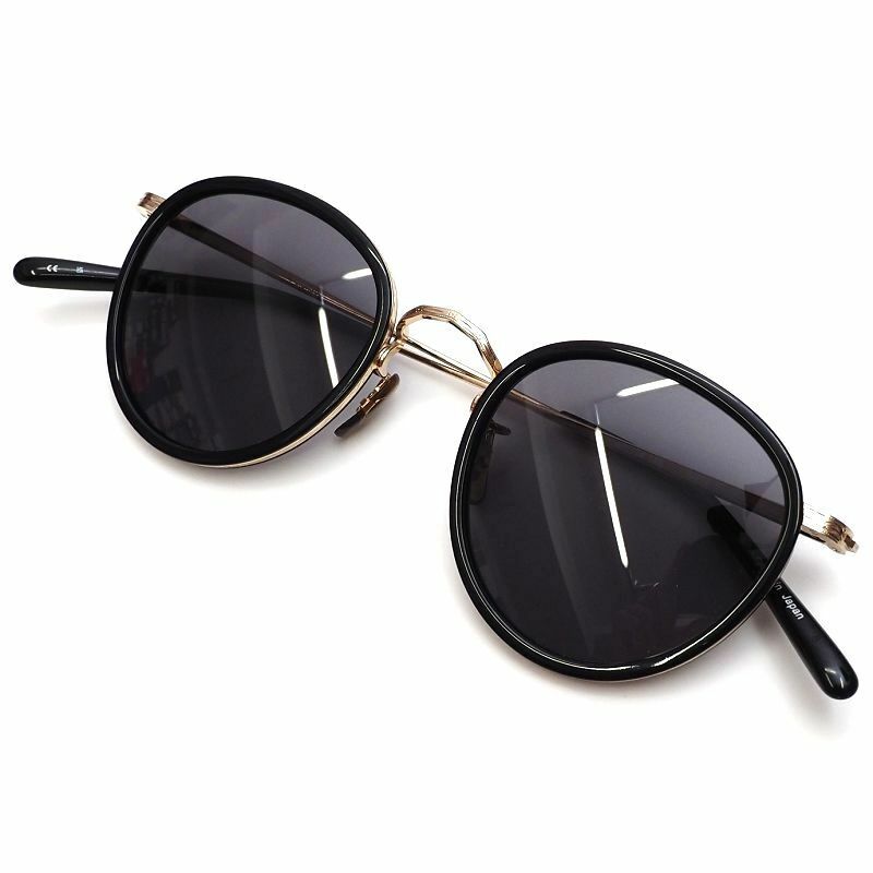 E05236 未使用品 OLIVER PEOPLES/サングラス 眼鏡【サイズ：48□24-148】ブラック/ゴールド 雅 オリバーピープルズ メンズ レディース