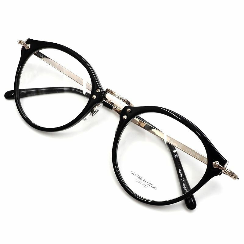 E05191 未使用品 OLIVER PEOPLES/眼鏡【サイズ：47□24-142】ブラック 雅 メガネ サングラス オリバーピープルズ メンズ レディース