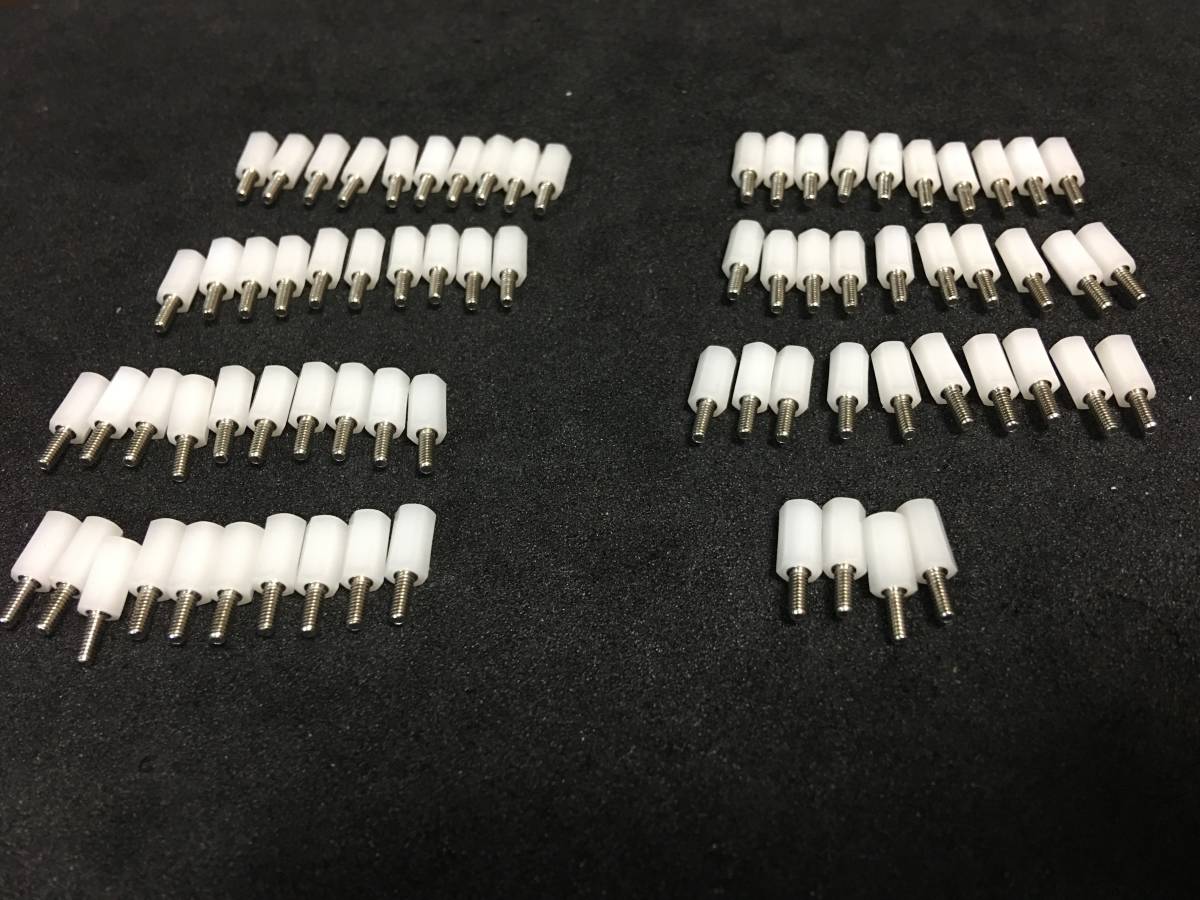 MAC8　プリント板用スペーサー六角型（M2タイプ)　2MQ-8　74個