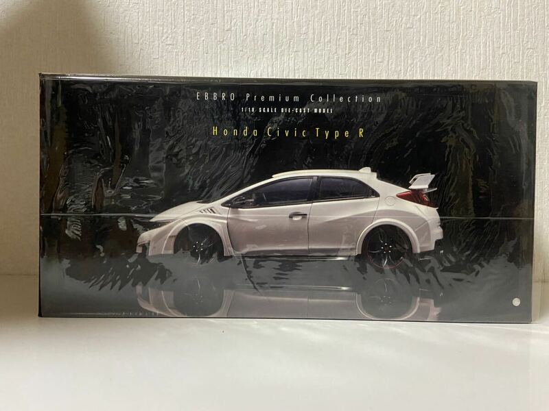 エブロ 1/18 ホンダ シビック タイプR 2015 ミラノレッド EBBRO UK License Plate MILANO RED