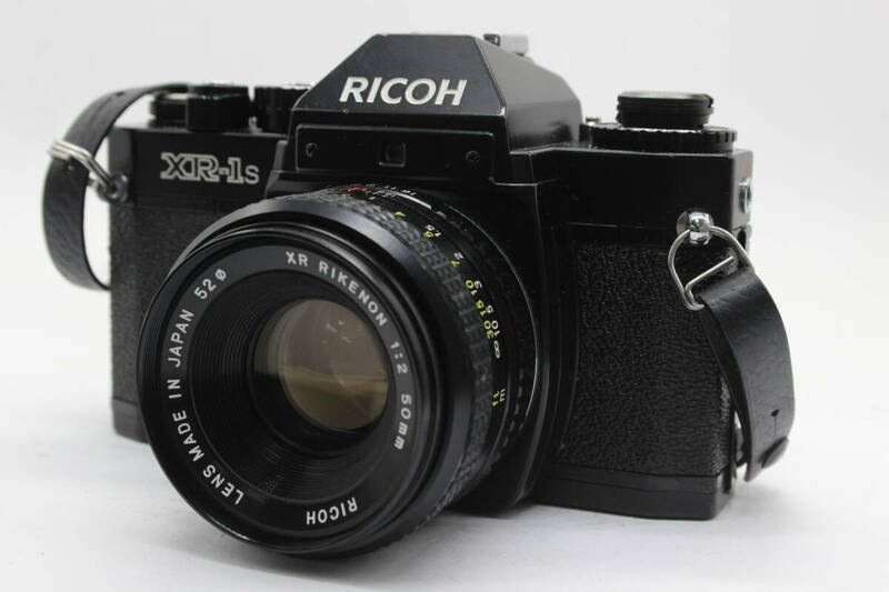 【返品保証】 リコー Ricoh XR-1s ブラック XR RIKENON 50mm F2 ボディレンズセット v1006