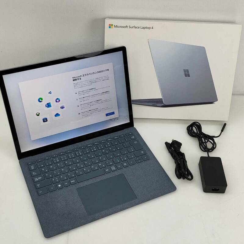 No.5586★1円～【Microsoft】マイクロソフト Surface Laptop 4 アイスブルー 13.5型 /Windows11 Home /intel Core i5 512GB 中古品