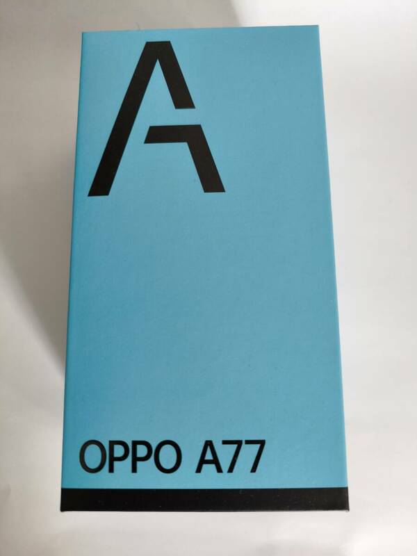 □　OPPO A77 スマートフォン ブルー SIMフリー　スマホケース付き　新品