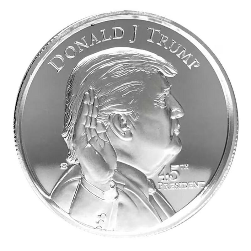 [保証書・カプセル付き] (新品) アメリカ「ドナルド・J・トランプ 第45代大統領」純銀 1オンス メダル