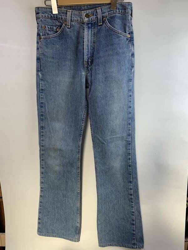 90s LEVIS リーバイス 517 USA製 00517-7417 デニム パンツ ブーツカット W29 ボタン裏501