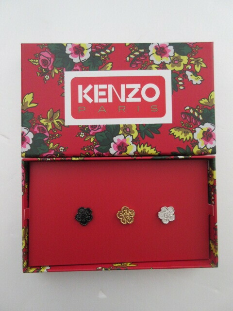 未使用　KENZO　ピンズ　3個セット　フラワー　ピンバッジ　ケンゾー