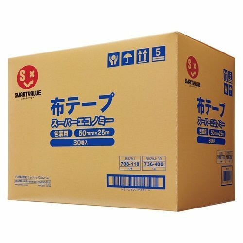 ★売れ筋★　布テープ　スーパーエコノミー　50mm×25ｍ　１箱