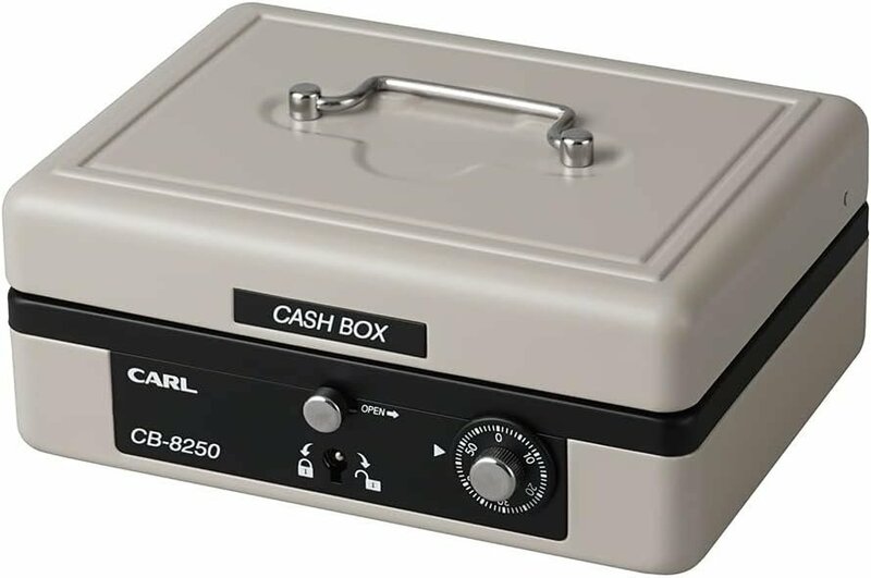 カール キャッシュボックス　CB-8250 グレー コンパクト Ａ６サイズ