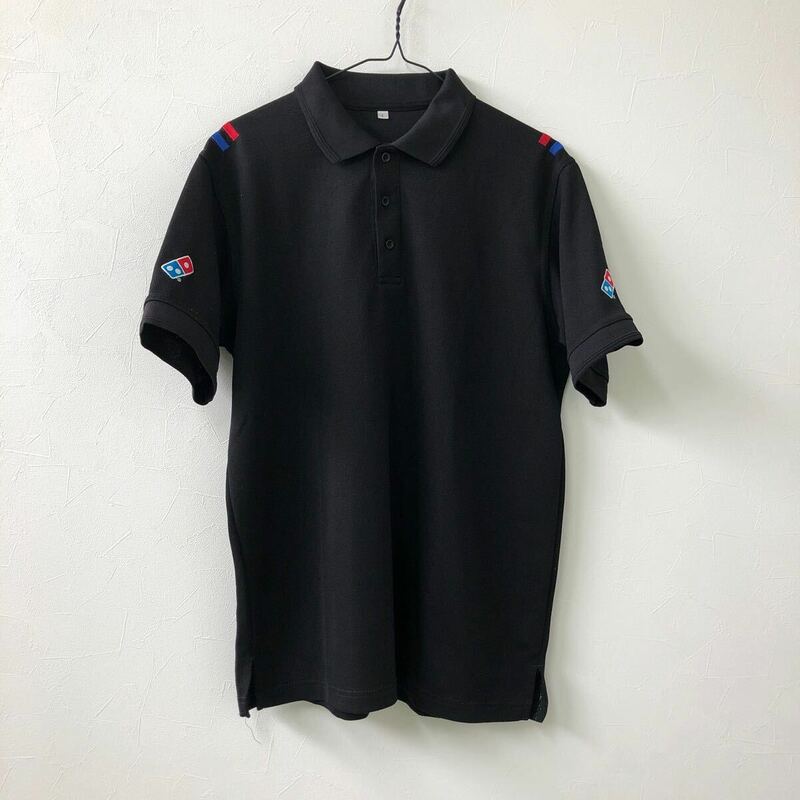 SK316 ポロシャツ ドミノピザ　黒　L　実物