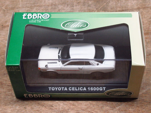 MMP エムエムピー EBBRO 1:43 TOYOTA CELICA 1600 GT WHITE 箱あり 管理6ABC0418E-A1