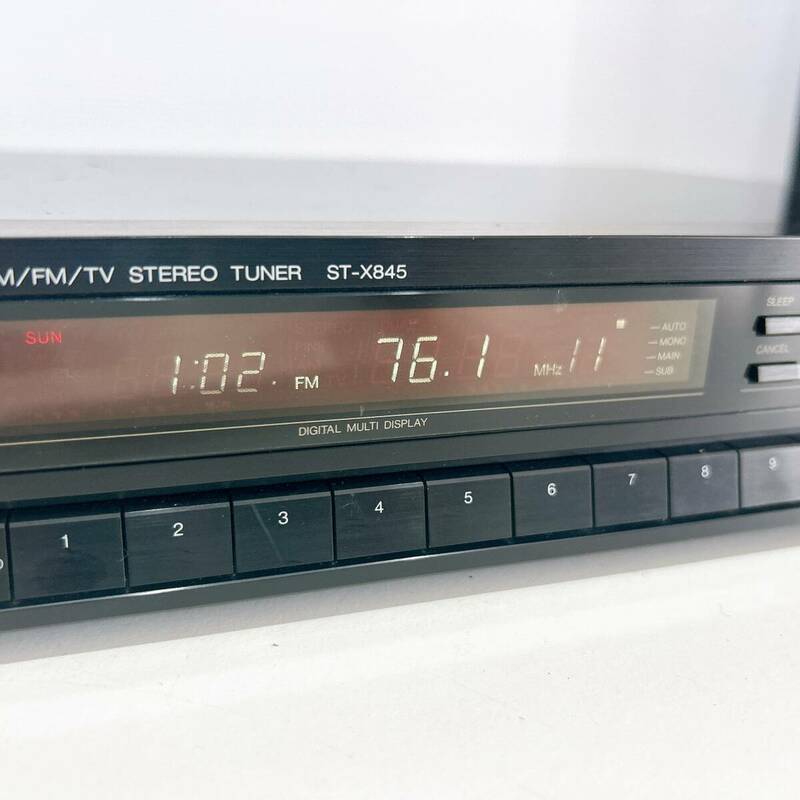 1円スタート 通電確認済み Technics ステレオチューナー ST-X845 テクニクス FM AM TV ラジオ ST S845