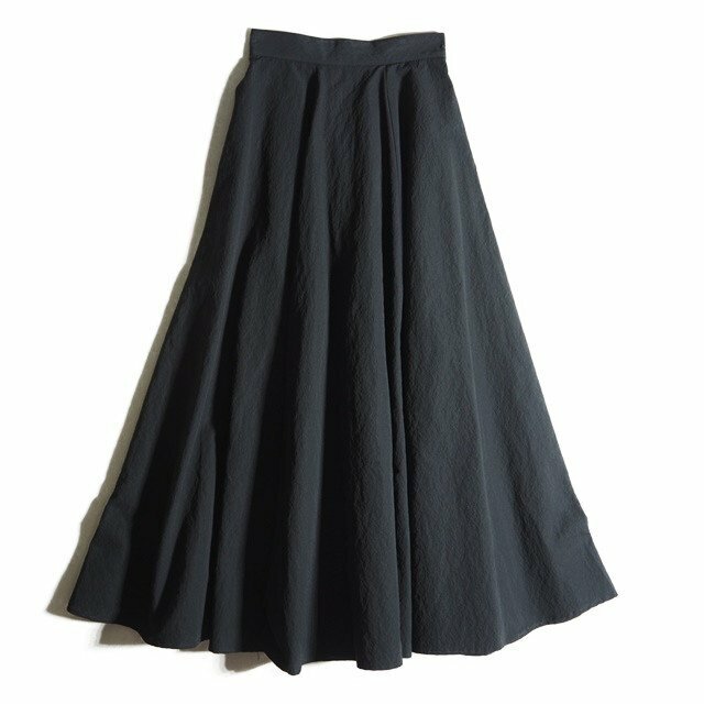 M9807f49　▼CLANE クラネ▼　新品 22AW VOLUME FLARE MAXI SKIRT ボリューム フレアスカート ブラック 0 / 黒 マキシ丈 13109-6222 秋～春