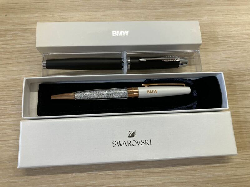 BMW 非売品/未使用品 スワロフスキーボールペン&万年筆セット
