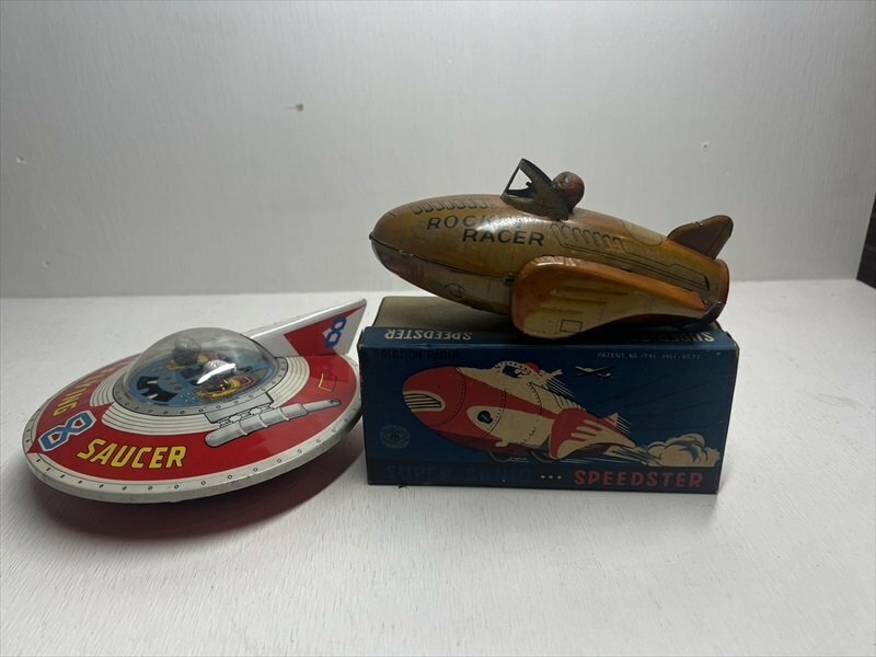 ビンテージ 増田屋 SUPER SONIC SPEED STAR/HAJI FLYING SAUCER 8 2ヶセット 1950年代 当時物 日本製 SPACE 雑貨