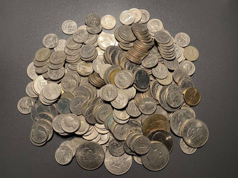 【約2200ｇ】アメリカコインまとめ　額面100ドル以上　硬貨　古銭　美品　レア