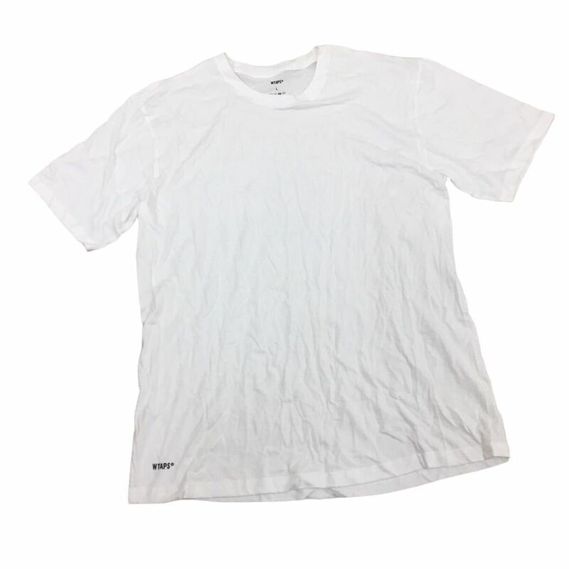 NC223 WTAPS ダブルタップス 薄手 半袖 Tシャツ ティシャツ トップス カットソー メンズ L ホワイト 白 コットン 綿 100%