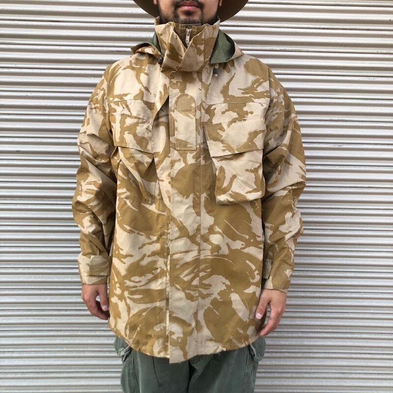 英国 イギリス軍実物 MVP ゴアテックス GORE-TEX デザートカモ パーカー ジャケット ミリタリー ヴィンテージ ECWCS トロピカルカモ 170