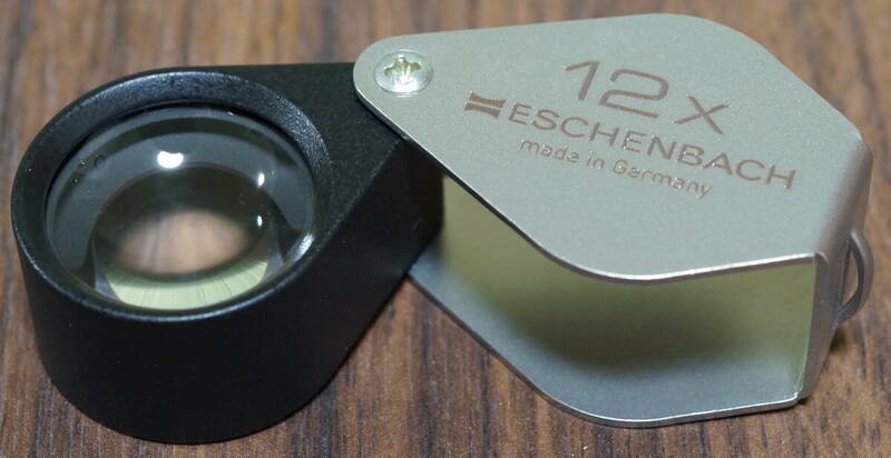 エッシェンバッハ　ESCHENBACH　精密繰出しルーペ　12倍　有効径15mm　品番1176-12　ドイツ製　無収差レンズ　メタルホルダー　美品
