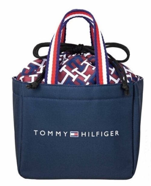 トミー ヒルフィガー TOMMY HILFIGER 保冷保温機能つき ランチバッグ モノグラム柄 かわいいバッグ ミニバッグ 保冷バッグ