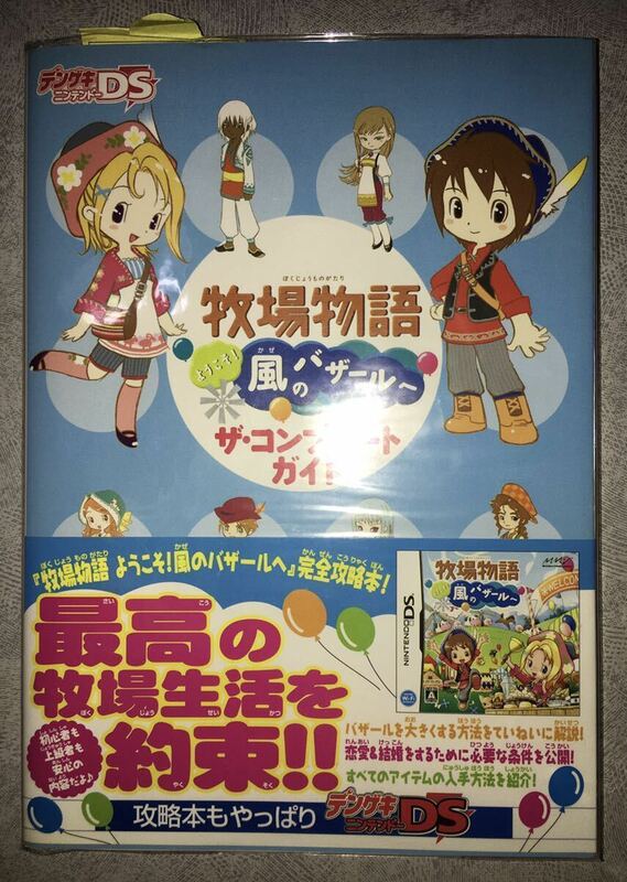 ニンテンドーDS 牧場物語 ようこそ 風のバザールへ ザ・コンプリートガイド 攻略本 初版