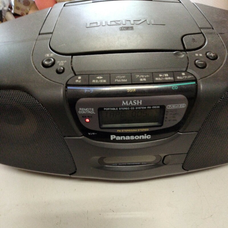 Panasonic/パナソニック PORTABLE STEREO CD SYSTEM ポータブルステレオCDシステム ラジカセ RX-DS35 動作確認　現状品