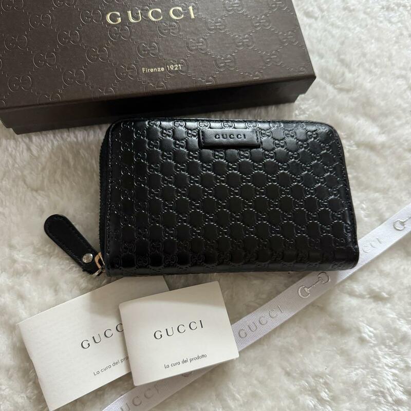 【限定価格】 197 GUCCI グッチ ラウンドファスナー 長財布