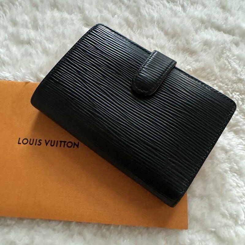 【美品】 208 LOUIS VUITTON ルイヴィトン エピ 2つ折り財布