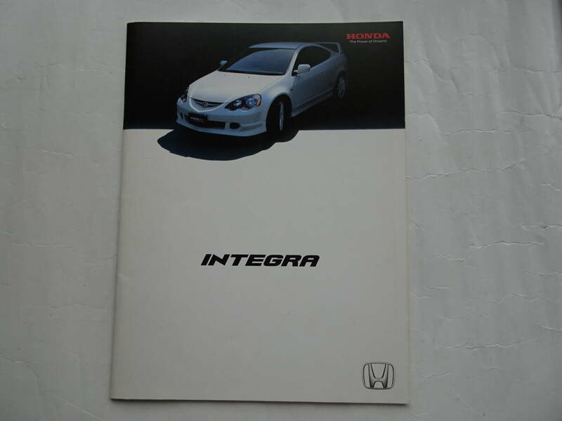 HONDA　ホンダ　INTEGRA　インテグラ　カタログ　2001年7月