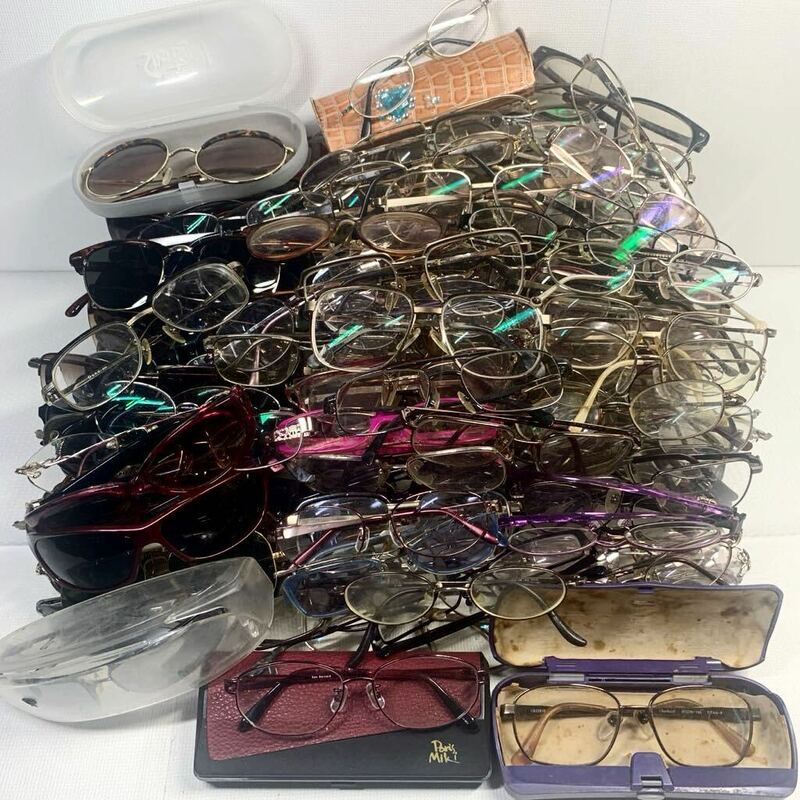 まとめ売り 大量 眼鏡 メガネ サングラス フレーム 老眼鏡　HOYA・POLO・RODENSTOCK・BURBERRYS 等 色々 まとめて ジャンク扱い 8kg