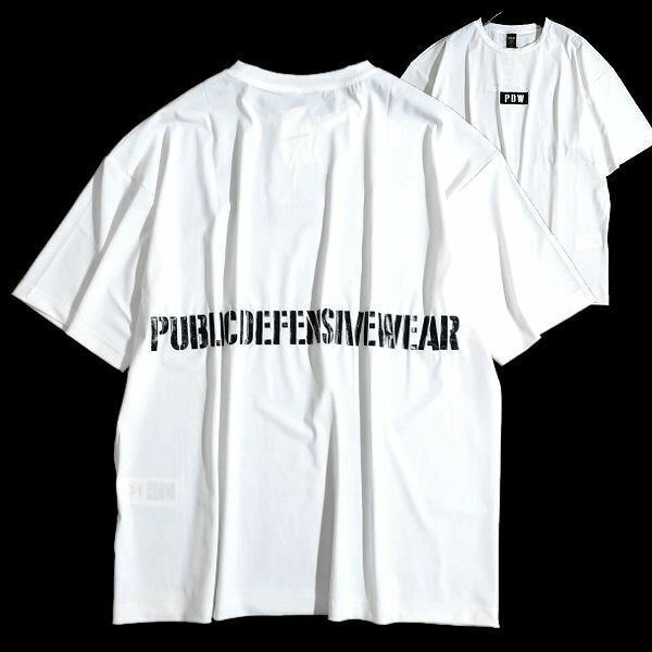 AVIREX P.D.W. アヴィレックス ストレッチナイロン ボックスロゴ クルーネック 半袖 Tシャツ カットソー 6623014 01 M ▲029▼bus400us